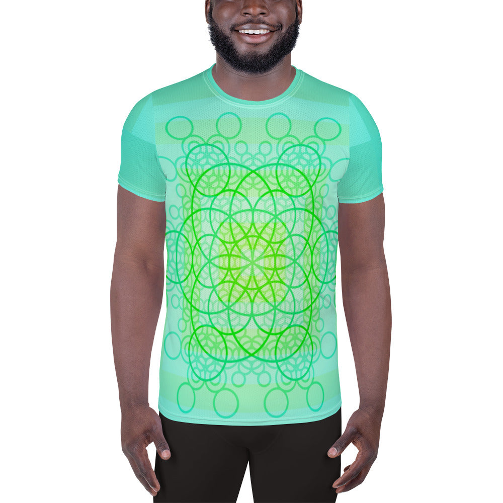 Swishy Bubbles Men's Athletic T-shirt