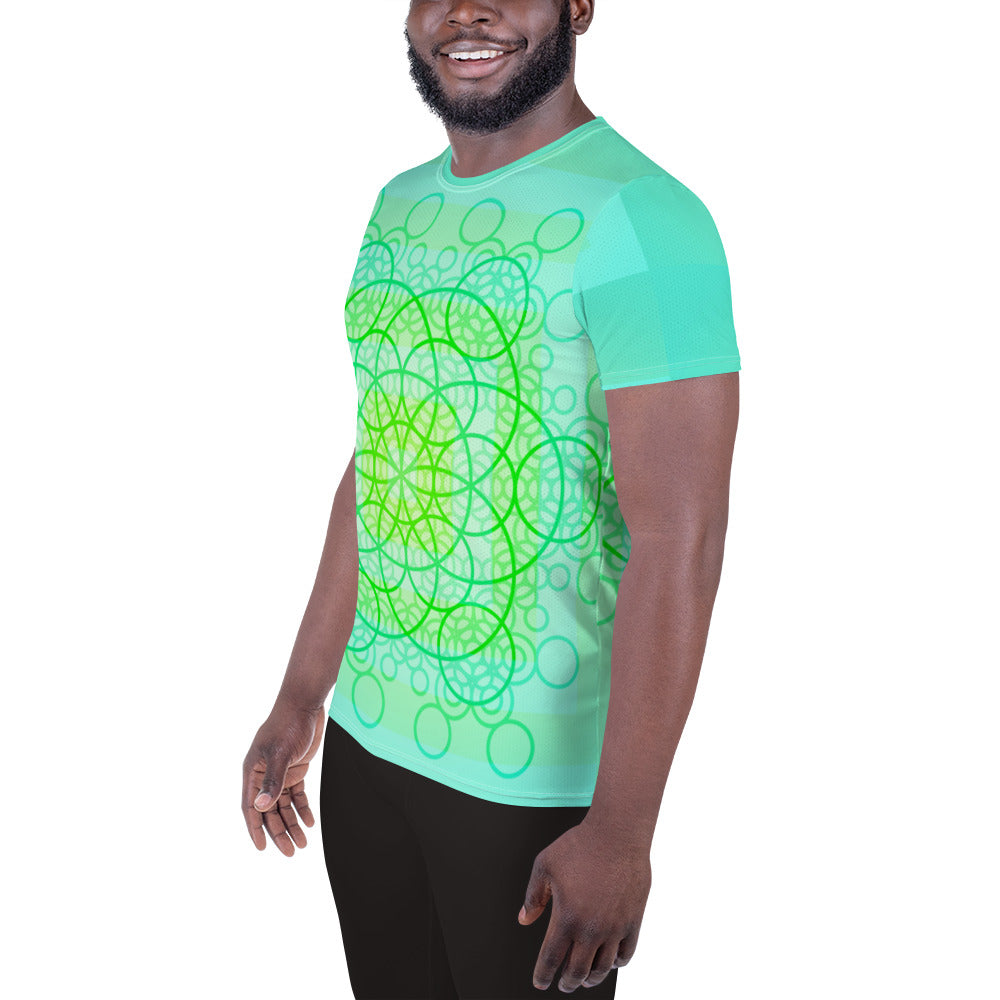Swishy Bubbles Men's Athletic T-shirt
