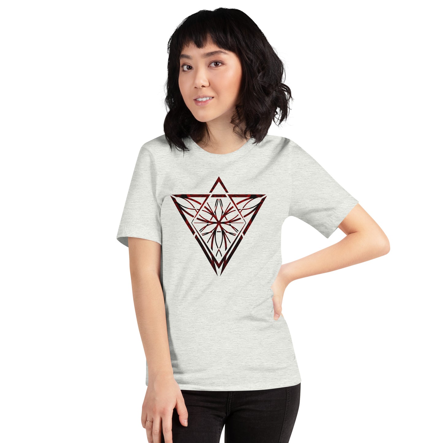 Red Petals Unisex Swishy Feels Iconic t-shirt