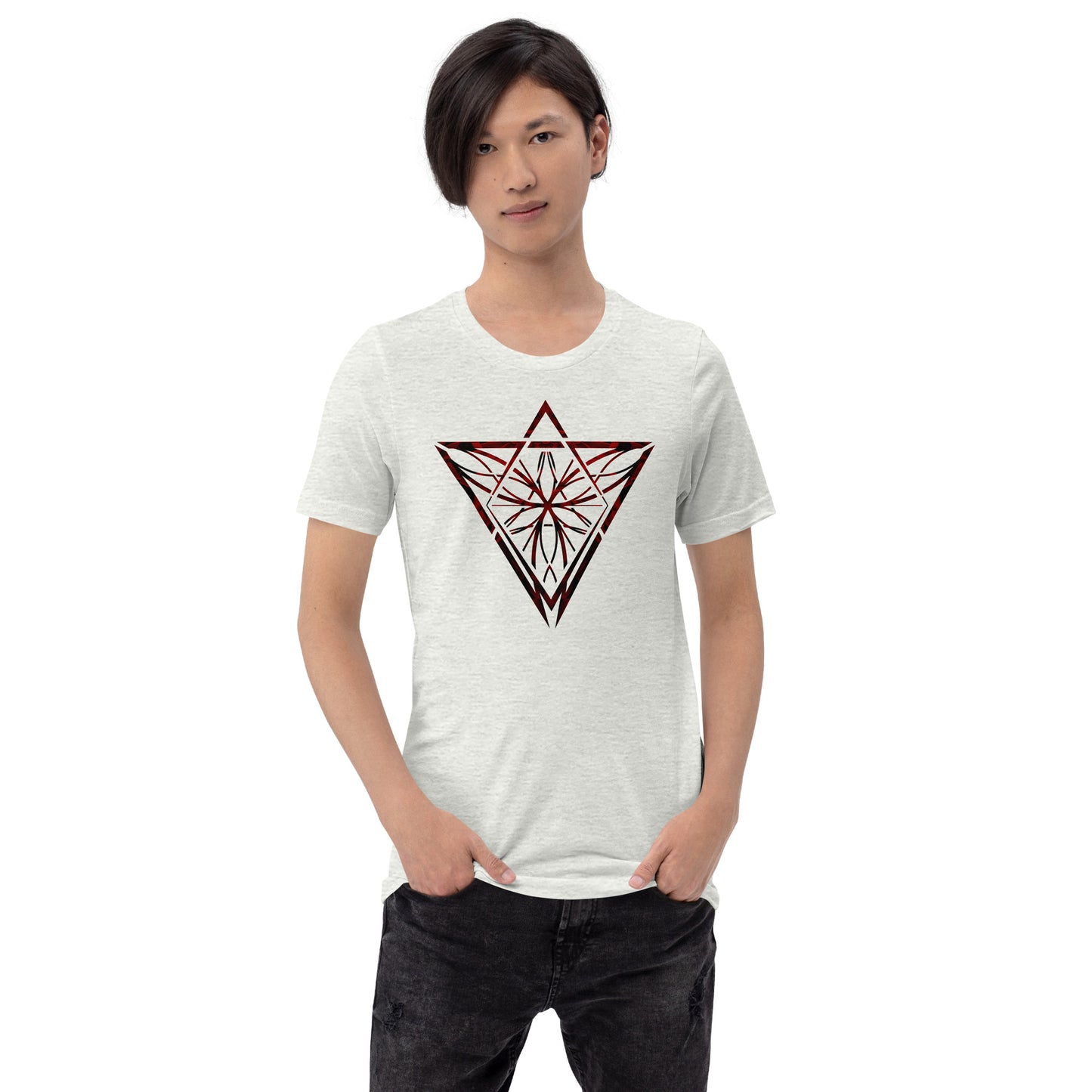 Red Petals Unisex Swishy Feels Iconic t-shirt