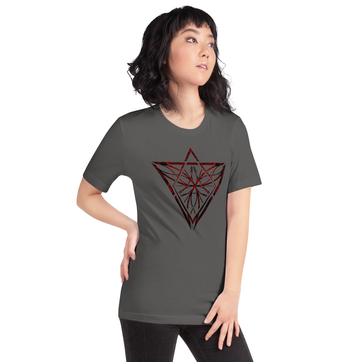 Red Petals Unisex Swishy Feels Iconic t-shirt