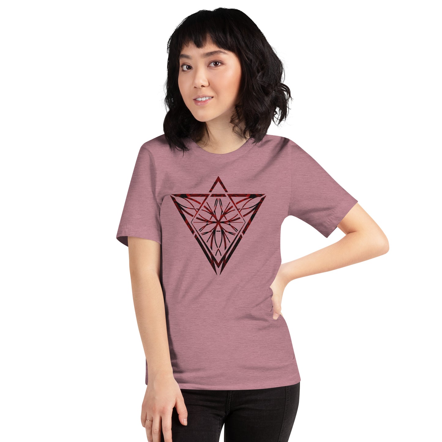 Red Petals Unisex Swishy Feels Iconic t-shirt
