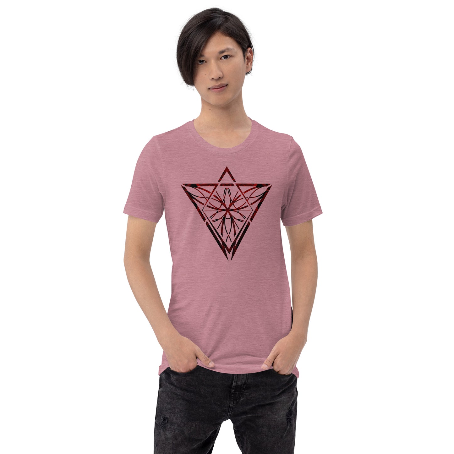 Red Petals Unisex Swishy Feels Iconic t-shirt