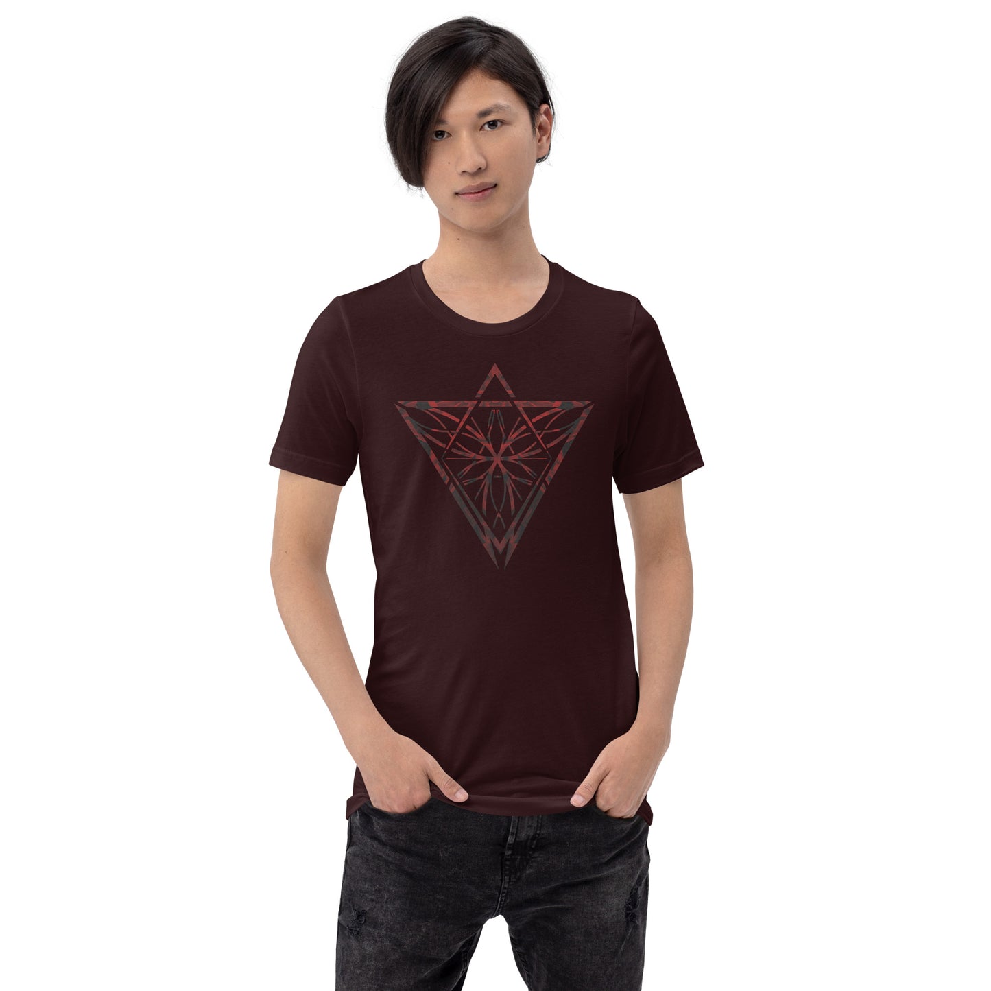 Red Petals Unisex Swishy Feels Iconic t-shirt