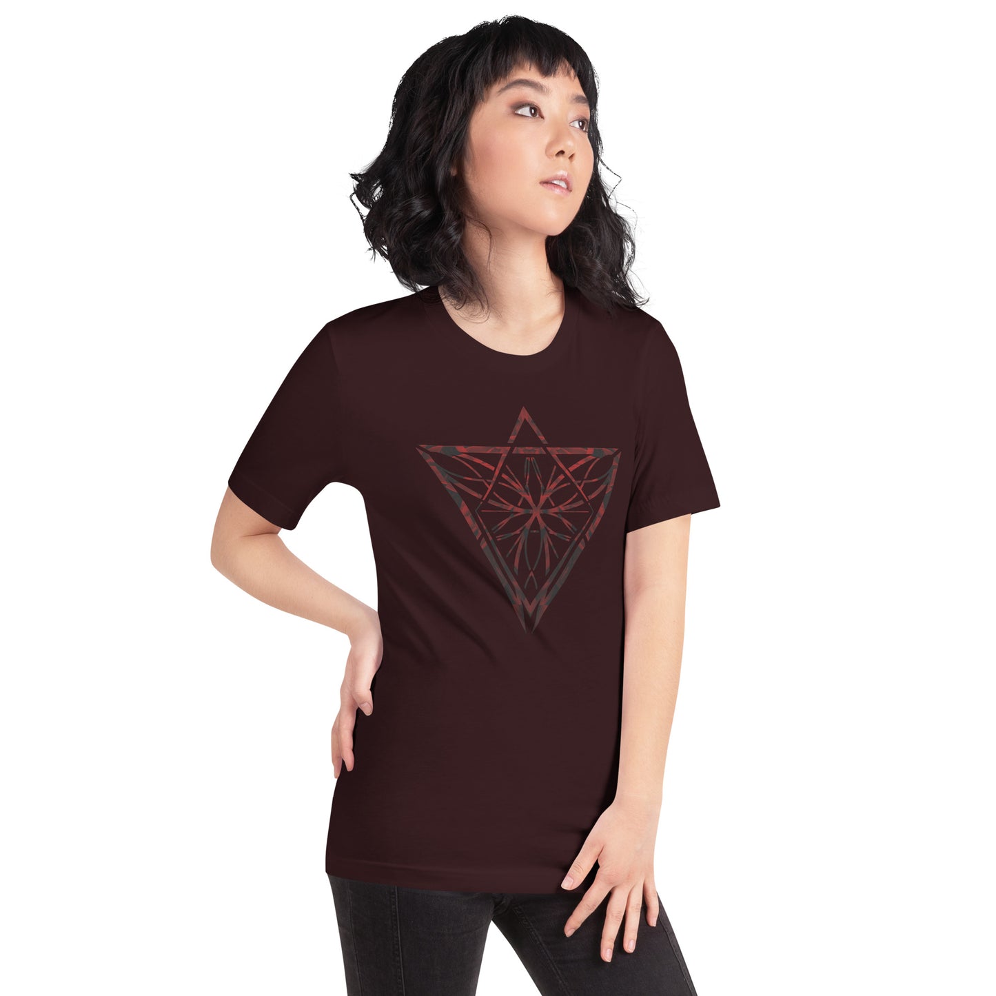 Red Petals Unisex Swishy Feels Iconic t-shirt