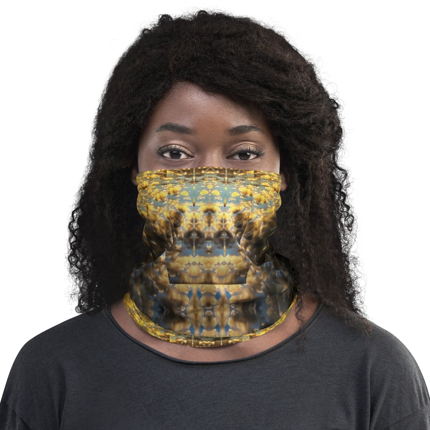 Golden Clouds Neck Gaiter