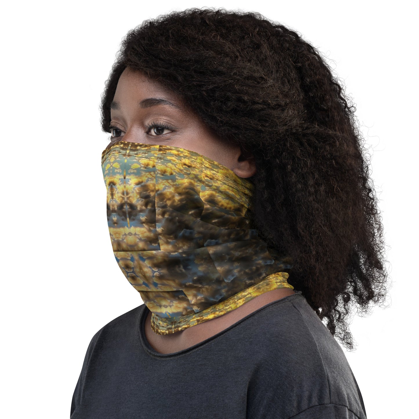 Golden Clouds Neck Gaiter