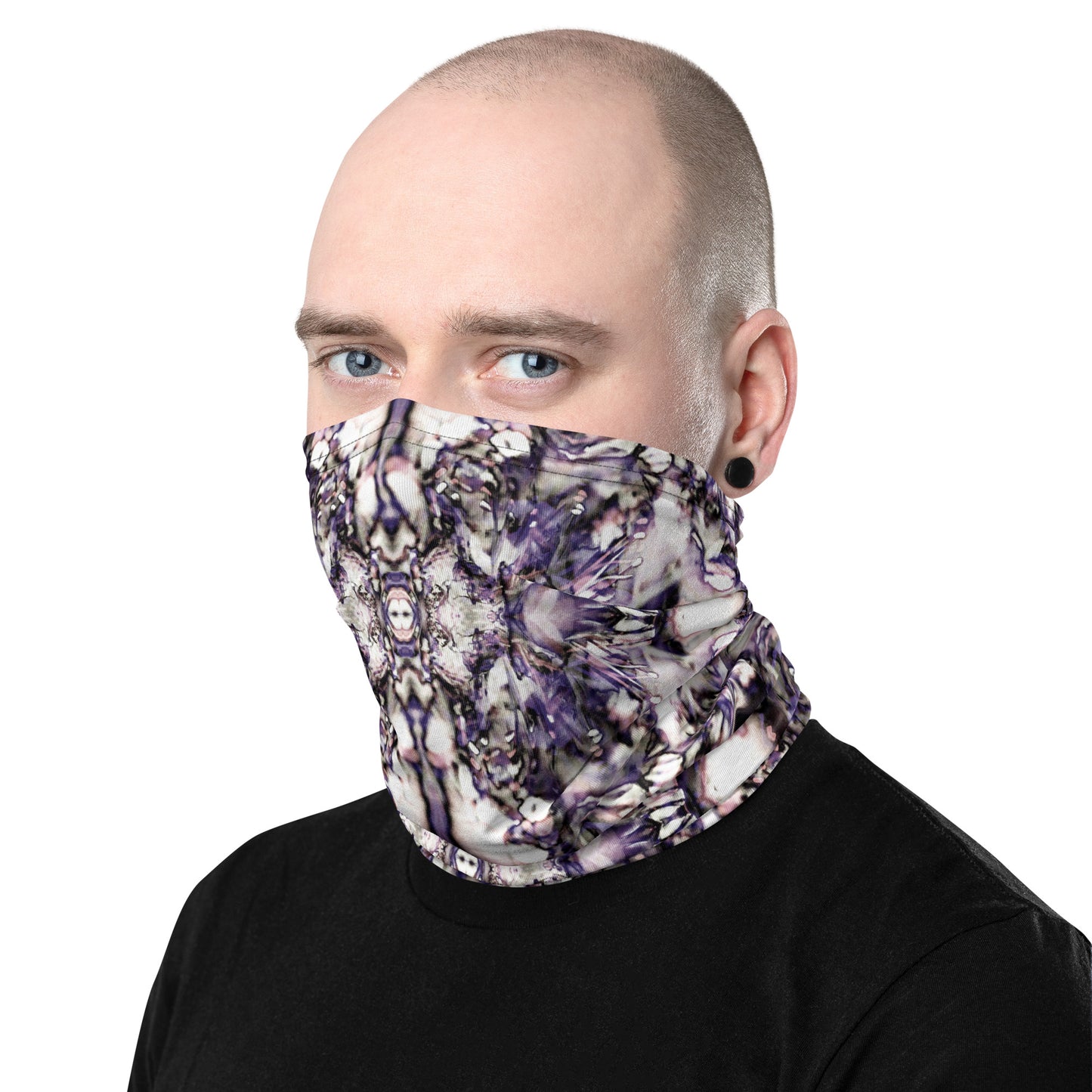 Purp Flower Neck Gaiter