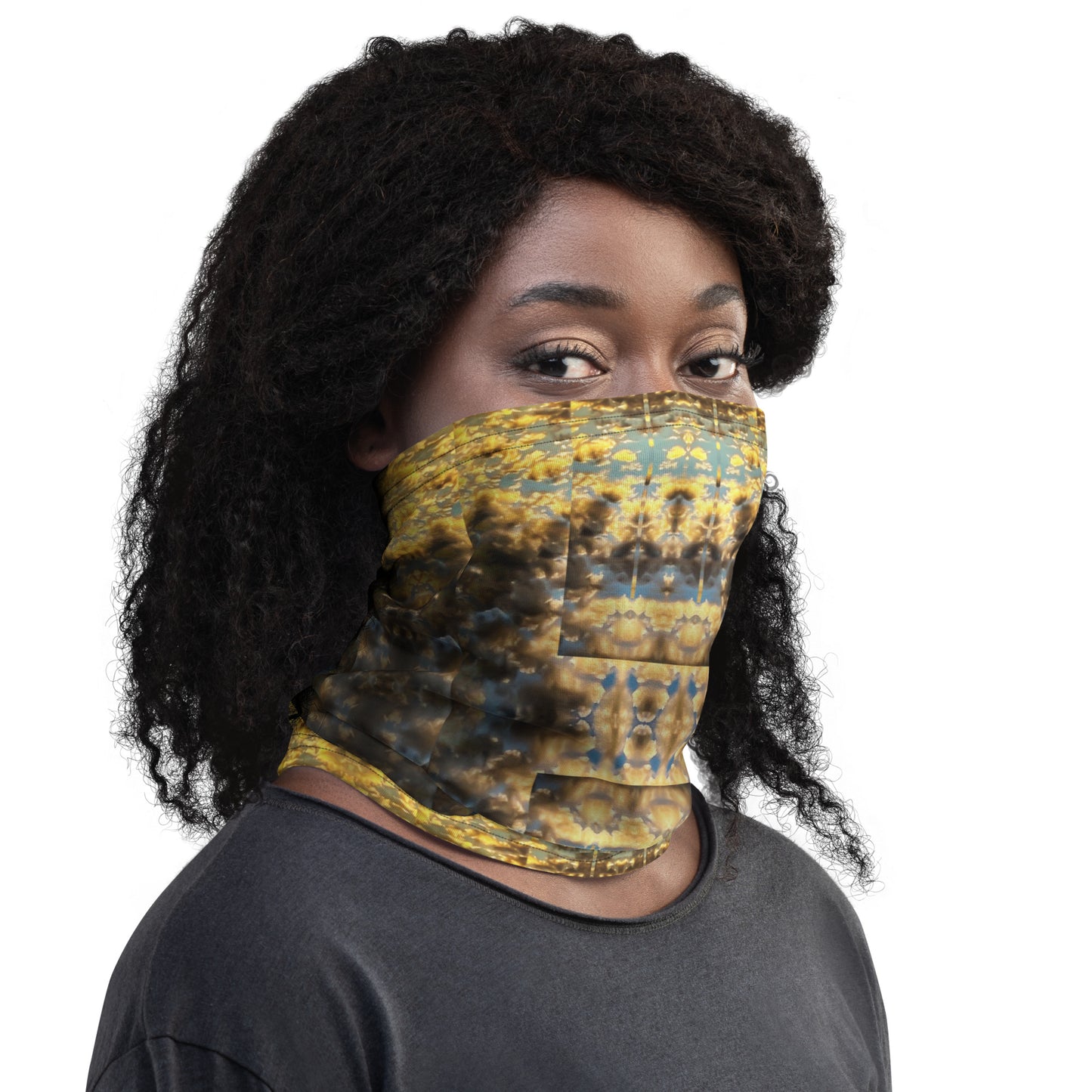 Golden Clouds Neck Gaiter