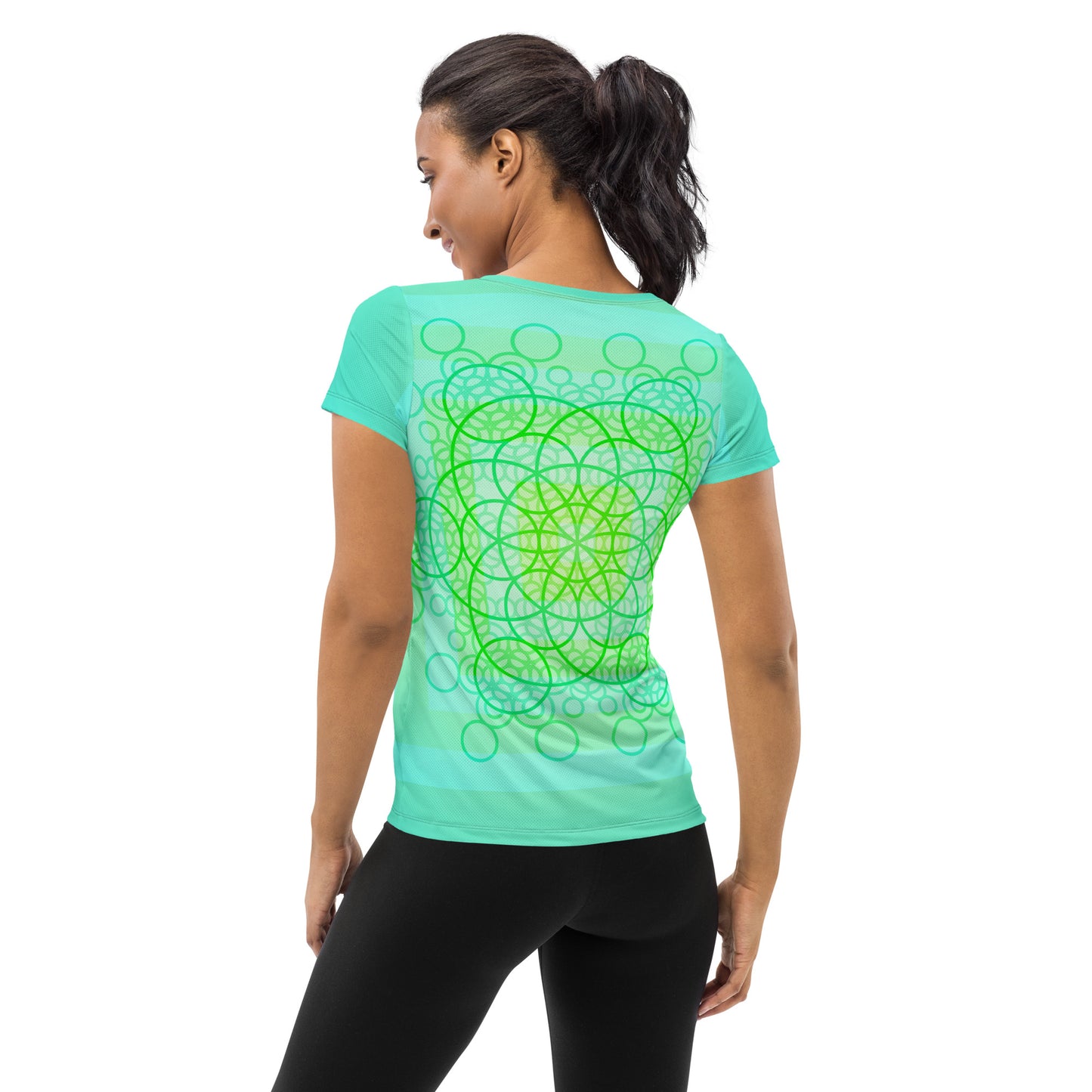 Swishy Bubbles Women's Athletic T-shirt